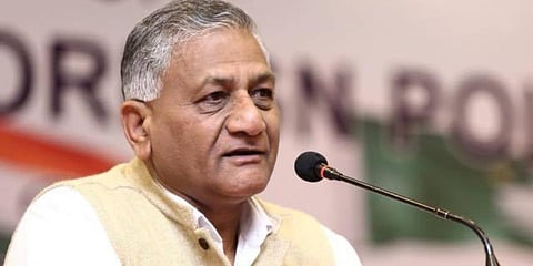 MoS Civil Aviation VK Singh (Photo| Facebook)