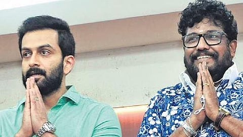 Actor Prithviraj Sukumaran and director Shaji Kailas attending a press meet in Thiruvananthapuram on Monday| B P Deepu