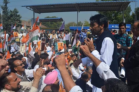 The former JKPCC president G A Mir. (Twitter Image @INCJammuKashmir)