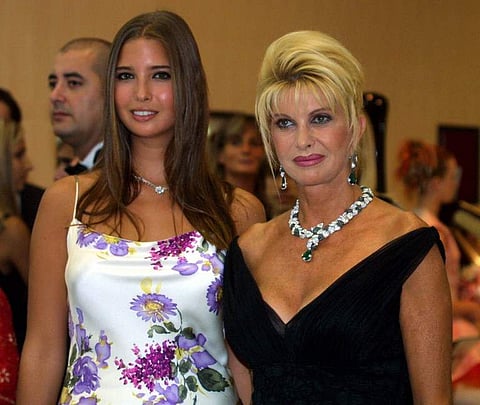 Ivana Trump (right) with Ivanka Trump. (Photo | AFP)