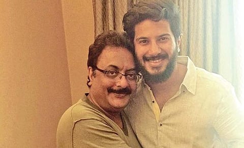 Pratap Pothen with Dulquer Salmaan.