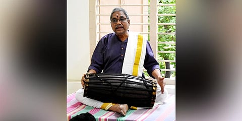 Mrudangam Sudhakar. (Photo | Express)