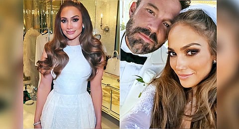 Pictures from the wedding ceremony of Jennifer Lopez and Ben Affleck. (Photos| Chris Appleton Instagram | On the JLo)