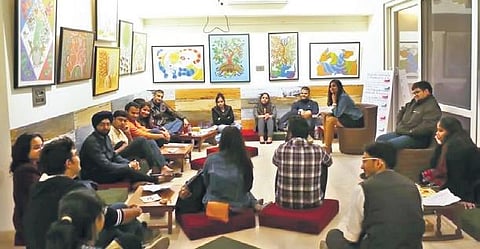 Attendees at Kunzum Travel Cafe