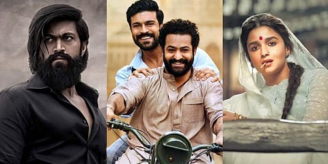 2022 witnessed a year of blockbusters. Here's the list of top-grossing Indian films worldwide.