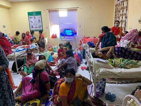 Women seen using the same bed for resting before going into labour. (Photo | EPS)