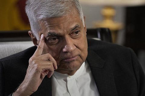 Sri Lankan President Ranil Wickremesinghe. (Photo | AP)
