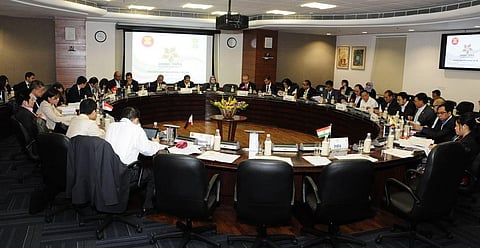 File photo of ASEAN-India senior officers' meeting (mea.gov.in)