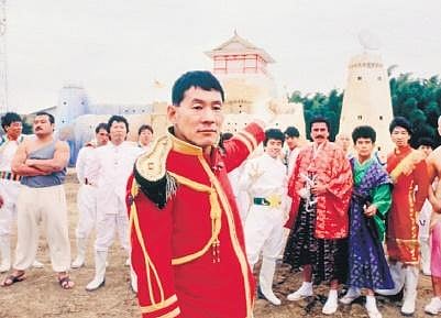 A still from 90s classic game show Takeshi’s Castle