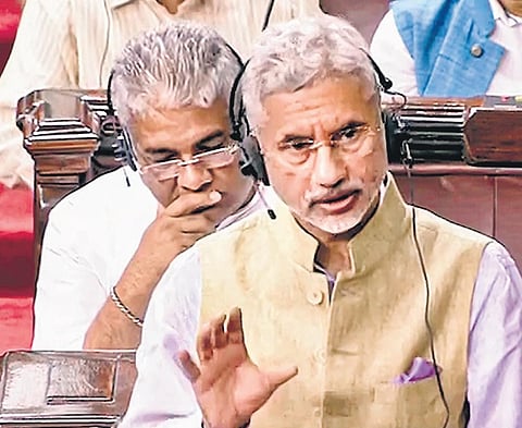 External Affairs Minister S Jaishankar speaks in Rajya Sabha | PTI