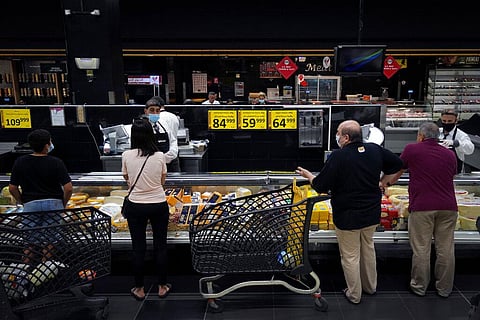 People shop at a supermarket in Beirut, Lebanon. (Photo | AP)