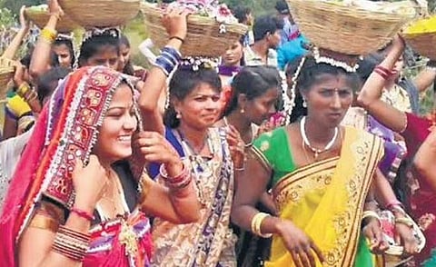 Villagers celebrate Seethala festival in Gadag