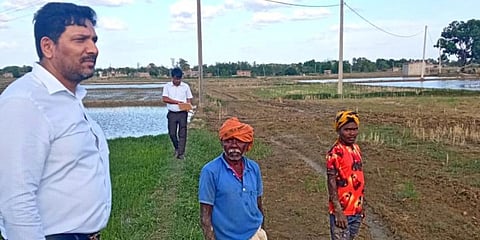 Bihar State Power Holding Company CMD Sanjiv Hans during an inspection. (Photo| Special Arrangement)