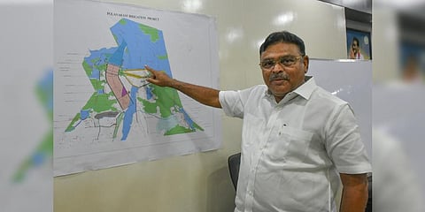 Minister Ambati Rambabu blamed the previous TDP government for the damage caused to the diaphragm wall of the Polavaram Irrigation Project.