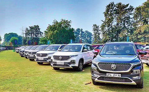 Image of domestic passenger vehicles used for representational purpose only. ( File Photo)