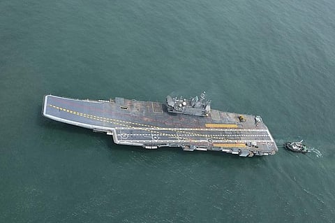 INS Vikrant, India’s first aircraft carrier.