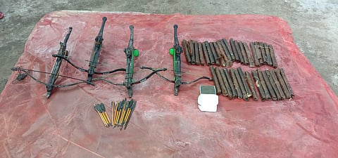 Items recovered from the arrested BJP leader Bernard Marak. (Photo | EPS)