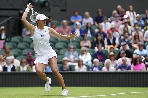 Iga Swiatek in action. (Photo | AP)