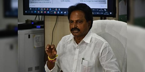 P fiber net chairman Goutham Reddy. (Express photo | Prasant Madugula)