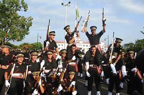 A total of 125 Gentlemen Cadets and 41 Women Cadets were commissioned in various Arms and Services of the Indian Army at an impressive passing out parade held at Officers Training Academy(OTA), at Tambaram, Chennai on July 30, 2022. (Photo | Ashwin Prasat