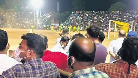 Spectators during a Sevens football match in Malappuram | File pic