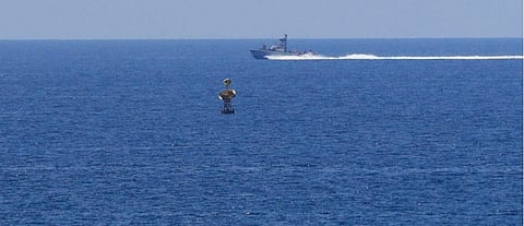 An Israeli Navy vessel patrols in the Mediterranean Sea. (Photo | AP)