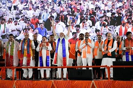 The immediate focus for the saffron party appears to be Telangana. (Photo | EPS)