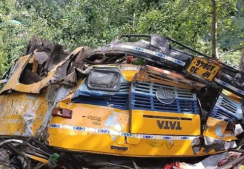 District officials and rescue teams have reached the spot. (Photo | ANI)