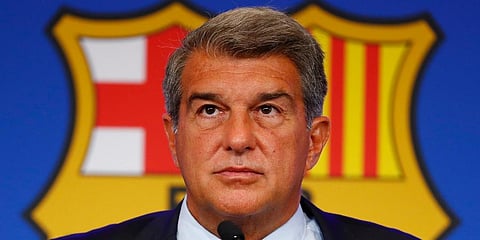 FC Barcelona president Joan Laporta. (File Photo | AP)