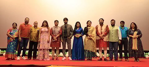 Team Chowkabara at the audio launch (Photo | Twitter/ @  Chowkabara)