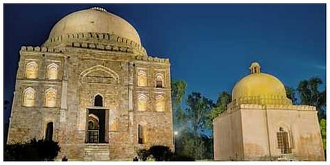 The Archaeological Survey of India illuminates two prominent monuments