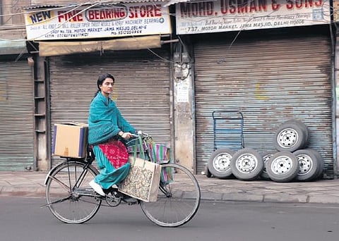 Amruta Subhash in a still from ‘Saas Bahu  Achaar Pvt. Ltd’