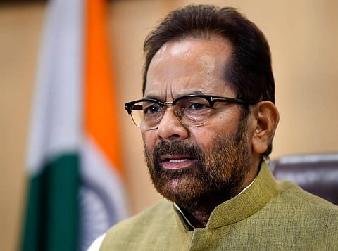 Former Union Minister Mukhtar Abbas Naqvi. (File | PTI)