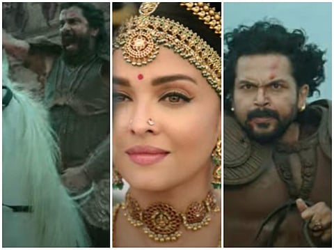 Visuals from the  'Ponniyin Selvan -1' teaser.