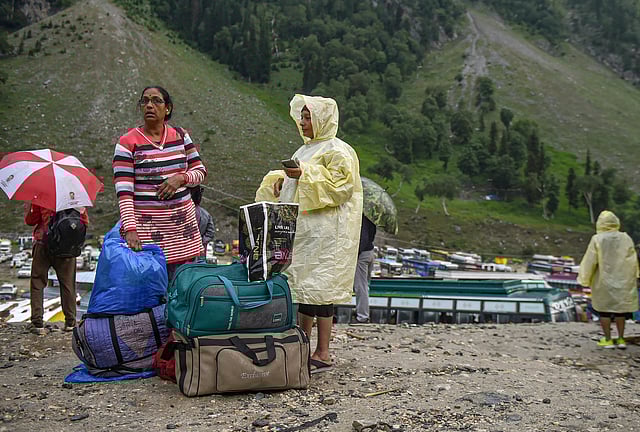 At least 50 pilgrims have been killed in three dozen attacks blamed on militants since an armed rebellion began in Indian-controlled Kashmir in 1989 for the region's independence or a merger with Pakistan, which controls a part of the territory. (Photo | PTI)