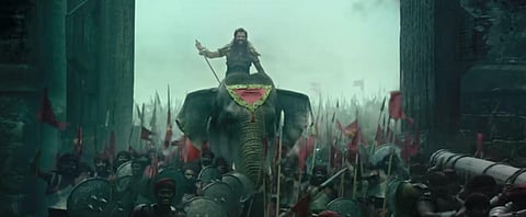 A still from the teaser of 'Ponniyin Selvan - 1'. (Photo | Youtube Screengrab)