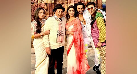 The cast of 'Rocky Aur Rani Ki Prem Kahani'.