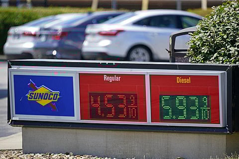 Gas prices are displayed at a Sunoco gas station along the Ohio Turnpike near Youngstown, Ohio. (Photo | AP)