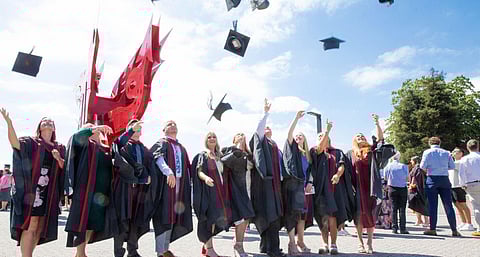 Graduation ceremony at University of South Wales (Photo | University of South Wales @ Twitter)