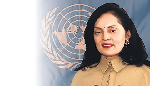 India’s permanent representative to the UN, Ruchira Kamboj.