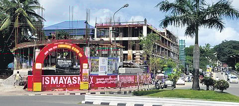 The multi-level car parking facility at Thampanoor in front of Central Railway Station | B P Deepu