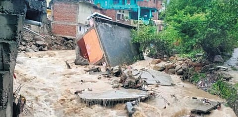 Eight shops got swept away in Purola area of Uttarkashi district in Uttarakhand on Wednesday night | Express