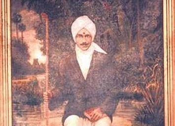 Portrait of Subramania Bharathiyar