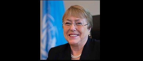 United Nations rights chief Michelle Bachelet (Photo | Michelle Bachelet @ Twitter)
