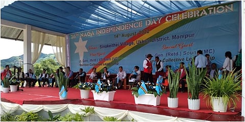 Naga Independence Day celebration in Ukhrul district.  (Photo | Express)