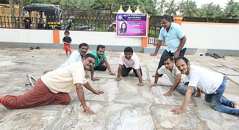 Physically challenged persons train for ‘tiger dance’ in Udupi.