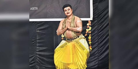 RLV Ramakrishnan performing at the Samabhavana arts fest in Tripunithura