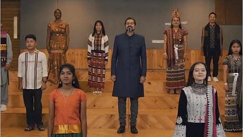 A screengrab from the video shared by the Union Ministry of Culture.