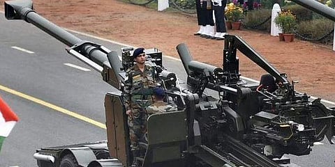 The indigenously designed and developed ATAG gun. (Photo | PTI)