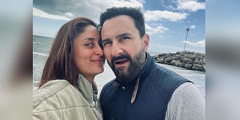 Actor-couple Kareena Kapoor Khan and Saif Ali Khan. (Photo | Kareena Kapoor Instagram)